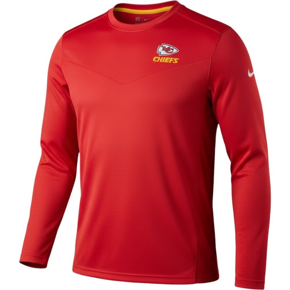 Nike NFL Kansas City Chiefs Dri-FIT Long Sleeve Training Top Red NS44-080K S